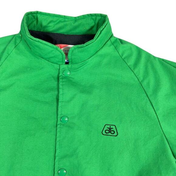 Vintage Pioneer Seeds Jacket Adult MEDIUM Green Swingster Raglan Farmer 90s - Picture 2 of 8
